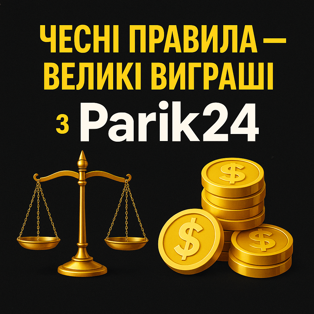 Чесні правила, великі виграші з Parik24